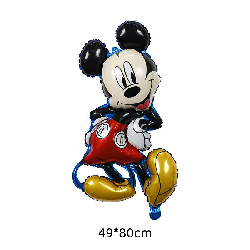 Disney Mickey Minnie Mouse Foil Balloon Baby Shower Birthday Cartoon Mickey Mouse Balloon Party Decoration Air Globos Supplies