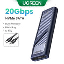 The Pocket Vault | UGREEN 20Gbps NVMe and SATA M.2 SSD Enclosure