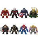 Marvel Action Figure Mini Block Adult Super Hero Series Iron Man Spider Man Assembled Block Children's Puzzle Toy Gift