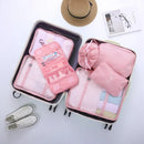 7-teiliges Set Reisetaschen-Organizer Kleidung Koffer Reise-Organizer Decke Schuhe Organizer Tasche Kofferbeutel Packwürfel