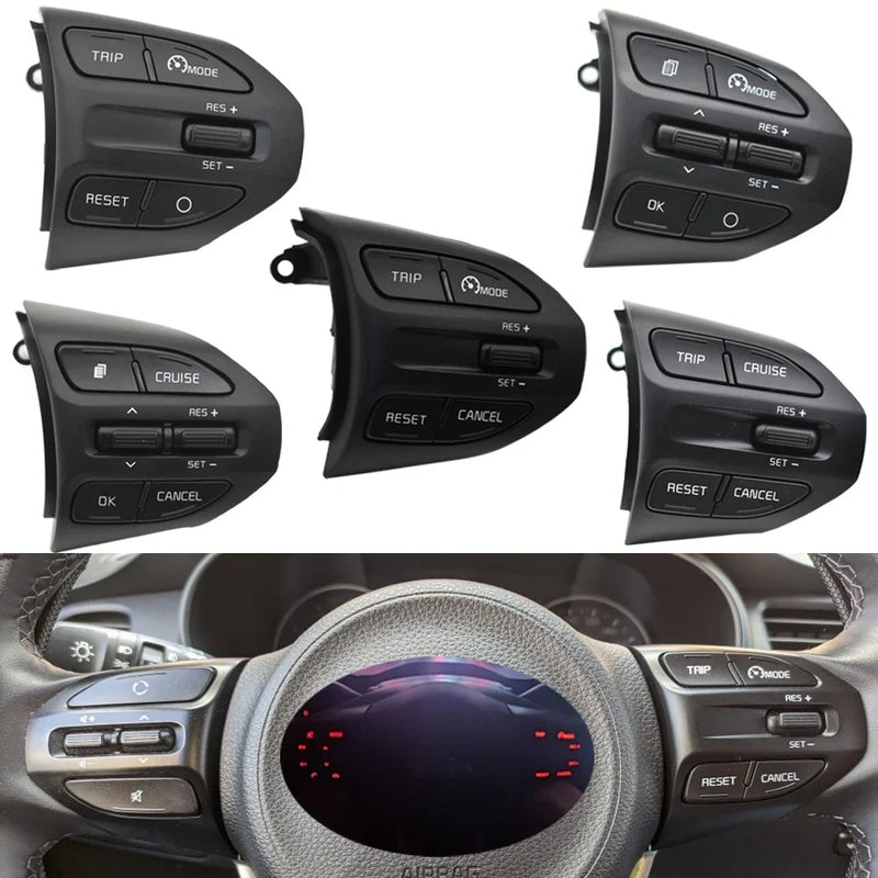 Multifunctional Steering Wheel Buttons For Kia RIO 2018-2021 X-LINE K2 RIO 4 Cruise Control Remote Volume Bluetooth Car Switches