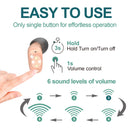 JINGHAO Rechargeable Hearing Aids Invisible In-Ear Sound Enhancer Elderly Hearing Amplifier Gift