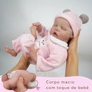 BRASTOY Reborn Painted Reborn Baby Doll Reborn 48cm Girl Thumb Silicone Body Can Take Bath