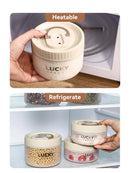 WORTHBUY Portable Plastic Bento Box With Thermal Bag Tableware Heat-resistant Lunch Box For Student Office Worker Food Container