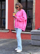 Wolfeel Oversized Hoodies & Sweatshirts for Women Autumn Winter Thick Warm Fleece Sweatshirt Girls Streetwear Loose Pullovers