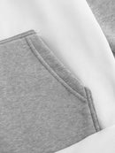 New Autumn Ainter Outdoor Sports Style Raglan Contrast Color Hooded Sweatshirt Fashionable Trendy Versatile Men's Tops