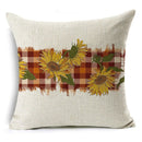 Thanksgiving Pumpkin Plant Pillowcases Linen Decor Throw Cushion Cover For Car Sofa Pillowcase Outdoor Garden Home Decoration
