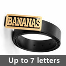 Customized Name Oval Belt Buckle for Men Women Vintage Jewelry Father's Day Gift Stainless Steel Letters Belt Buckle Best Man