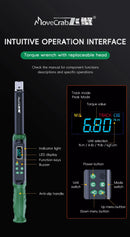 The Calibrator | Precision Digital Torque Wrench with Interchangeable Ratchet & Open-End Heads