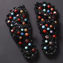 Non-Slip Foot Massage Slippers Feet Care Bath Quick-drying Footwear Reflex Stress Hollow Out Acupressure Massage Slippers Man