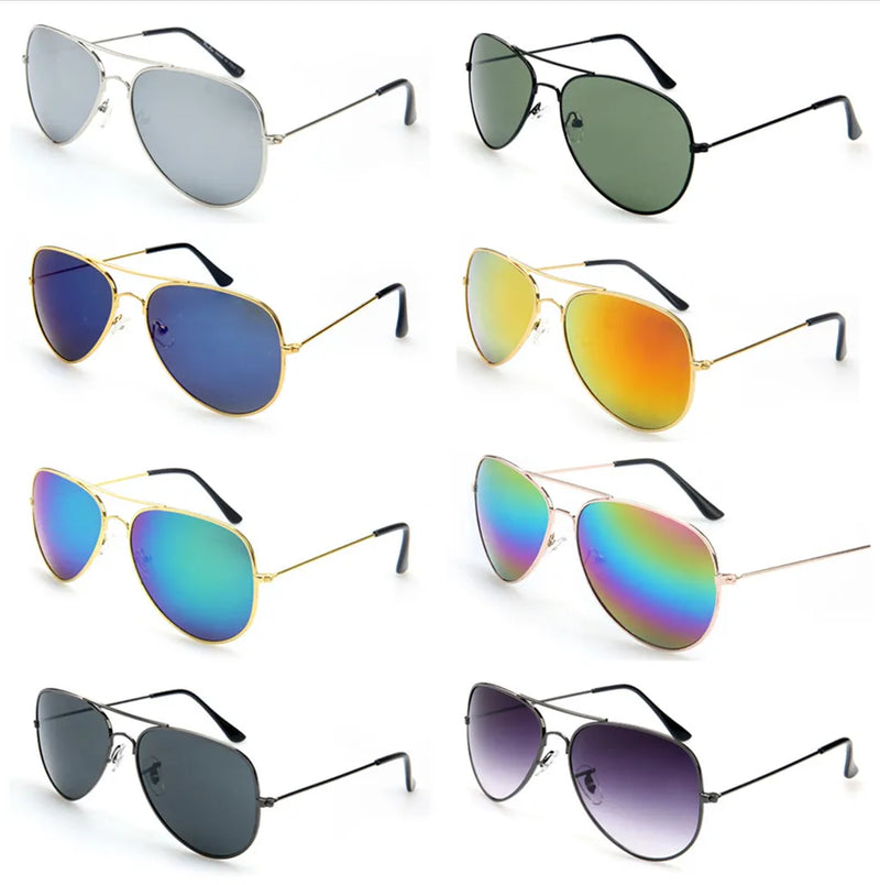 FOENIXSONG Fashion Sunglasses for Women Men  Pilot Round Gradient Mirror Lens Glasses Gafas Oculos Lentes De Sol Para Hombre