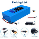 Aleaivy 48V 16Ah Electric Bike Lithium Battery Pack 16000mAh Li ion Ebike Battery for Bicycle Scooter Motorcycle with Charger