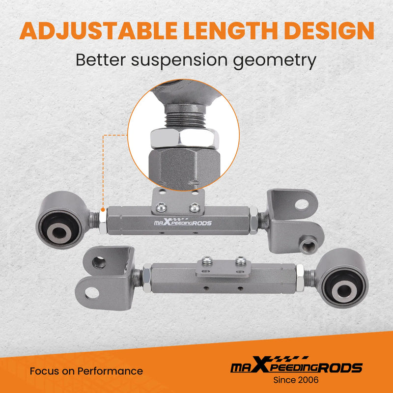 2x Adjustable Rear Alignment Camber Arm Kit For Honda CRV 07-16 CR-V 2007-2016