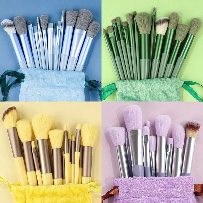 13pcs Makeup Brushes Soft and fluffy Concealer brush Exquisite and meticulous Women Cosmetic Brush Powder Blending Beauty Tools