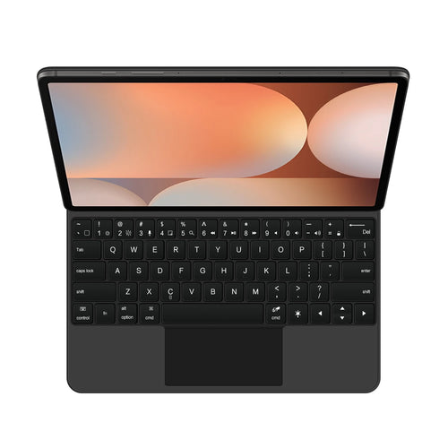 Magic Keyboard Hülle für Samsung Galaxy Tab S10+ S9 FE+ S9+ S8+ S7 FE Plus 12,4 Zoll S9 S8 11 Tablet Book Cover Schlanke Tasten Touchpad