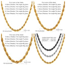 U7 Thick Stainless Steel Twisted Rope Chain Necklace For Men Gold Color Hippie Rock Chain Choker 18 -30" Classic Hip Hop Jewelry