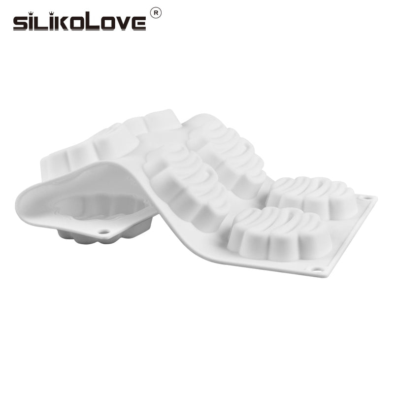 SILIKOLOVE 8 Cavity 3D Silicone Cake Mold Baking Tools DIY Mousse Dessert Bakeware Cooking Decorating Tools Moulds