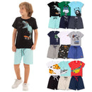 Assorted Kit 8 Pieces Boy's Clothes 4 T-Shirts + 4 Bermuda-Kit with 4 Sets Baby Boy's Clothes Summer