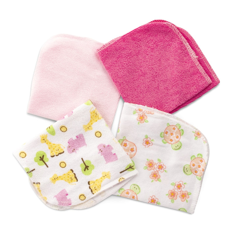 Elinfant 10pcs/set 23x23cm cute cartoon cotton super soft baby towel small square wipes free shipping