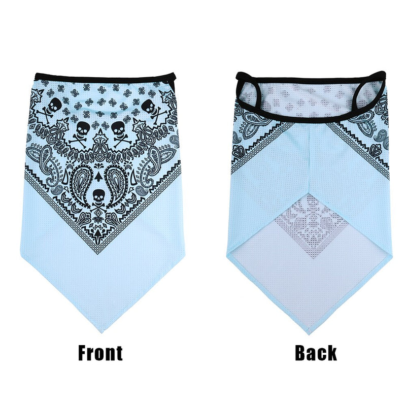 3D Headband Skull Neck Gaiter Tube Scarves Hanging Ear Cover Scarf Breathable Windproof Sun Face Guard Bandana Women Quick Dry