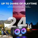 W-KING 250W MAX Party Wireless Bluetooth Speaker Portable Speaker 12 Custom Deep Bass Powerful Boom Box Design with USB Playback