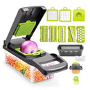 Multifunctional 5-in-1 Vegetable Chopper – Cutter, Dicer, Slicer, Mandoline & Onion Chopper for Vegetables, Easy to Clean