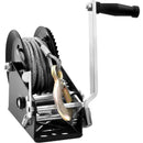 SucceBuy Hand Winch Heavy Duty Rope Crank with 33 ft Steel Wire Cable and Two-Way Ratchet for Trailer Boat or ATV Towing