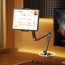 MoZhao Tablet Stand Desktop Support Stand Phone Holder 360° Rotating Folding Aluminum Alloy Office Fixing Magnetic Bracket