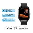 HAYLOU GST Smart Watch Herren Damen Uhr Blutsauerstoff Herzfrequenz Schlafmonitor 12 Sportmodi Benutzerdefiniertes Zifferblatt Globale Version