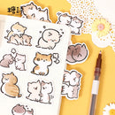 45 Pcs/BOX Kawaii Cat Stickers Aesthetic Stationary Cute Stickers For Cat Lovers Ideal On Laptop Journals Planners Scrapbook
