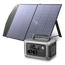 ALLPOWERS R600 Portable Power Station mit Solarpanel 100W, 600W 299Wh LiFePO4 Solargenerator USV Notstromversorgung MPPT für Wohnmobile