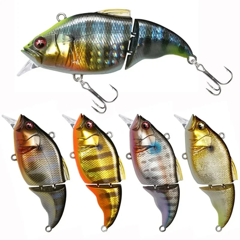 Vatalion Floating Fishing Lure 9.7g 70mm Crankbait Artificial Hard Bait Joint VIB Vibration Wobblers trout Bass Fishing Swimbait