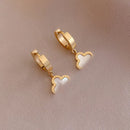 Stainless Steel Flower Four-leaf Clover Women's Bracelet Necklace Earrings Jewelry Gift