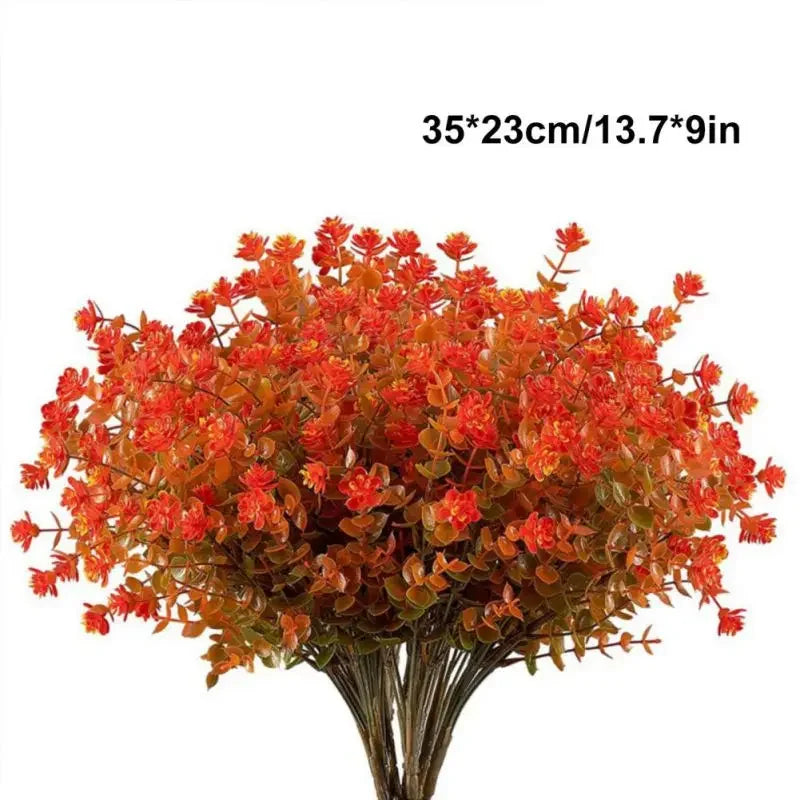 Fall Decoration Artificial Plants Eucalyptus Green Leaves Fake Flower Plant Bouquet for Home Garden Party Decoration