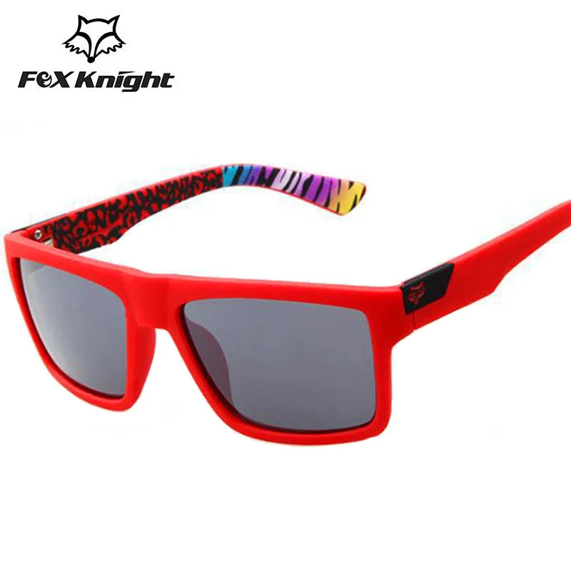 Brand Square Sunglasses Men Women Designer Mirror Sports Goggles UV400 Fox Knight Driving Eyewear Accessories