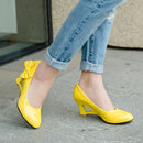 New light mouth high-heeled shoes white bride sexy lady shoes in the spring and autumn marriage sexy wedges women's shoes