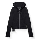 Y2K street Harajuku loose oversized zipper multi-pocket hoodie American fashion trend solid color oversized hoodie for women