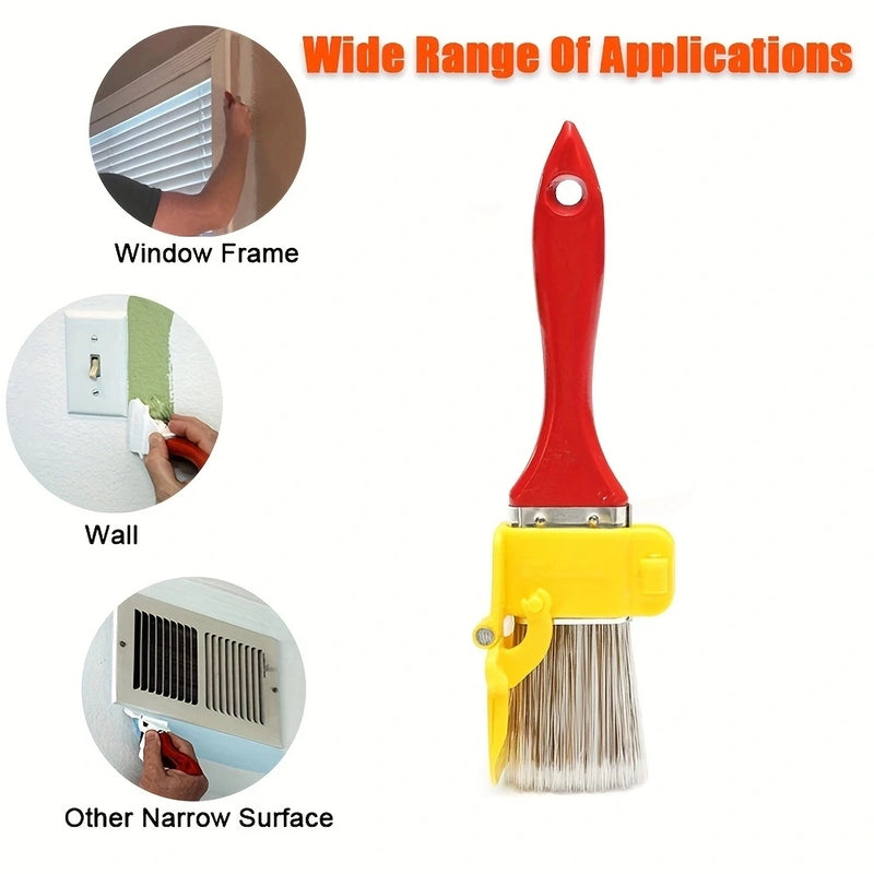 Edger Paint Brush Durable Lightweight Clean Cut Painting Brush with Wood Handle DIY Tool for Frame Wall Ceiling Edges Trim