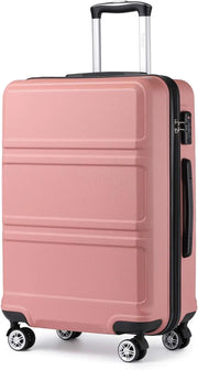 KONO TSA Lock, suitcase (M/L/XL) TONO Hard Case, Lightweight ABS Trolleys with Twin wheels