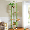 The Summit Tower | Floor-to-Ceiling Wooden Cat Tree with Hammock & Scratching Posts