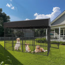 64.9” Heavy Duty Dog Kennel Pet Welded Metal Playpen Large Animal Cage Outdoor Indoor