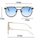 Heavy Metal Sonnenbrillen für Herren Runde Steampunk Sonnenbrillen Damen Trendige Luxe Punk Fashion Brillen Gafas De Sol Hombre Zonnebril