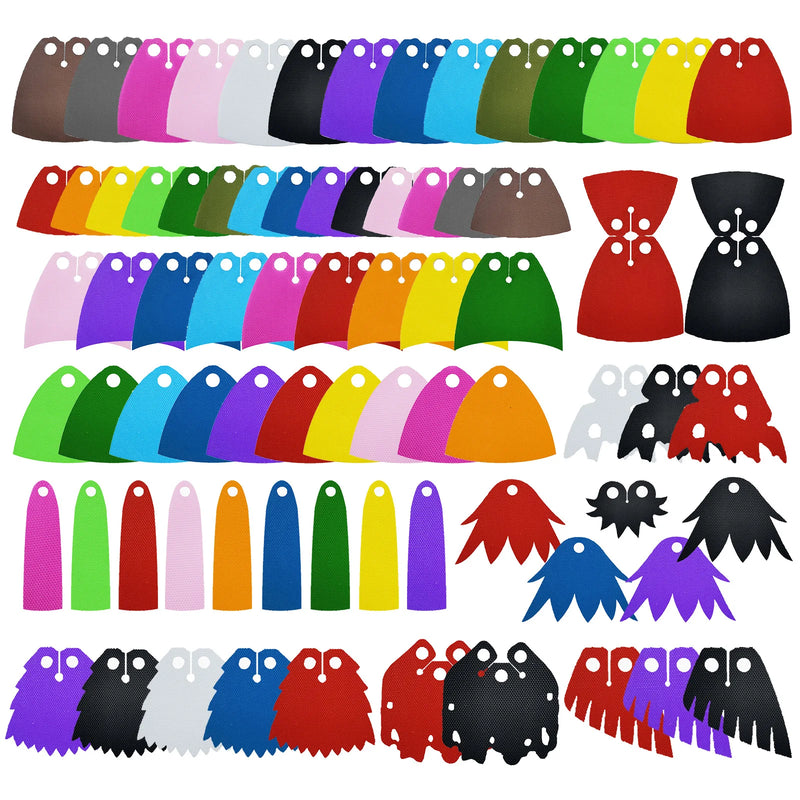 Character DIY Capes Building Block Figure Cloaks Costume Clothes Anime Decoration Creative Movie Accessory Cape Trench Coats