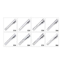 8pc Tie Clip Set Metal Silvery Color Necktie Clip For Men Wedding Gentleman Ties Bar Crystal Pin For Men's Accessories Jewelry