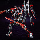 585 Teile Schwarz Rot Mecha Baustein Modell Roboter Kinderspielzeug Weihnachtsgeschenke 25,6cm
