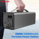 220V 200W Tragbare Solar-Generator Power Station 32000mAh USB AC Externe Ersatzbatterie Stromversorgung Ladegerät für Outdoor Camping