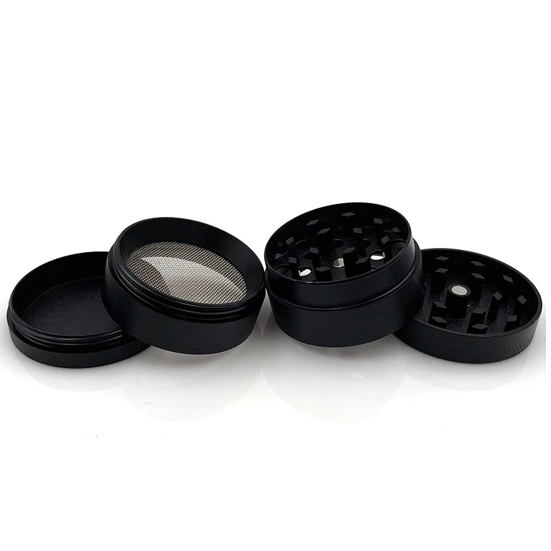 Small Grinder with 4 Parts 40mm Mini Zinc Alloy Mill Handle Herb Mills Tobacco Grinder Flat Pattern for Smoking Tools