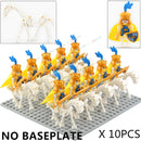 10PCS AX9815-16 Medieval Knight Skeleton Knight Accessories Shield Spear Armor Building Block bricks Action Figure Chilldren Toy