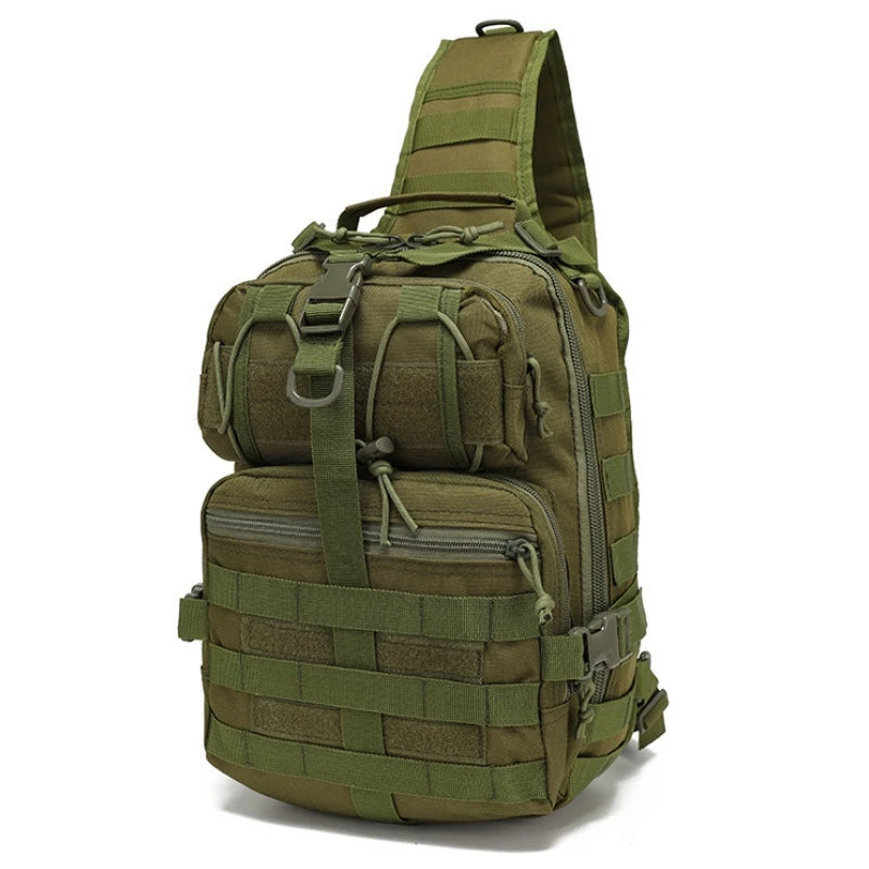 Oxford Sling Backpack Small Sling Rover Shoulder Bag Molle Outdoor Camping Daypack Backpack With Adjustable Strap