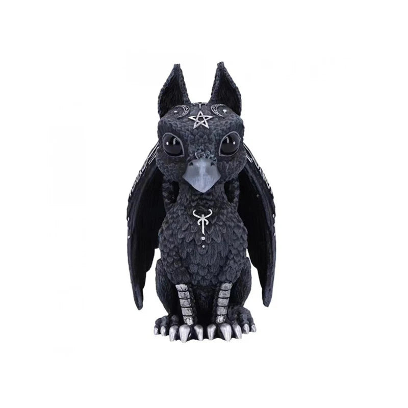 1pc Halloween Magic Black Dragon Snake Griffin Unicorn Mysterious Witches Statue Home Decor Figurine Christmas Desk Ornaments